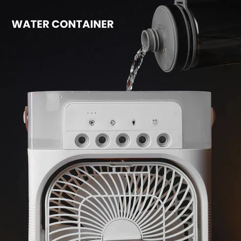 Portable Air Cooler Fan😍Air Conditioner | Multicolour water container being filled for cooling comfort.