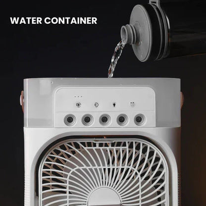 Portable Air Cooler Fan😍Air Conditioner | Multicolour water container being filled for cooling comfort.