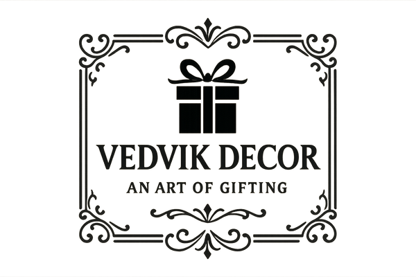 VEDVIK DECOR AN ART OF GIFTING IN BLACK COLOUR WITH BOLD LETTER